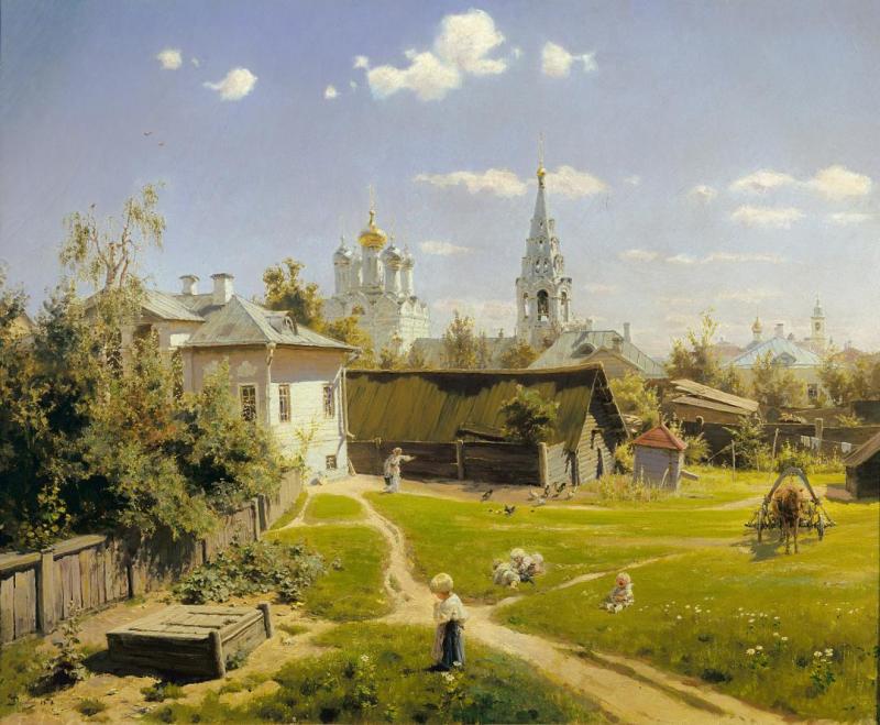 Moscow Patio, 1878 Artwork by Vasily Polenov