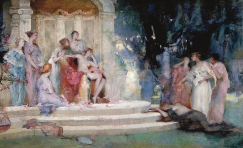 Sketch For Psyche Before The Temple Of Venus Artwork by Henrietta Rae