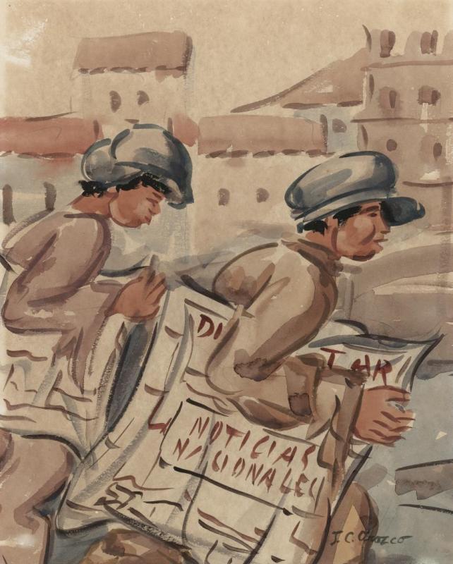 Muchachos Voceros Artwork by Jose Clemente Orozco