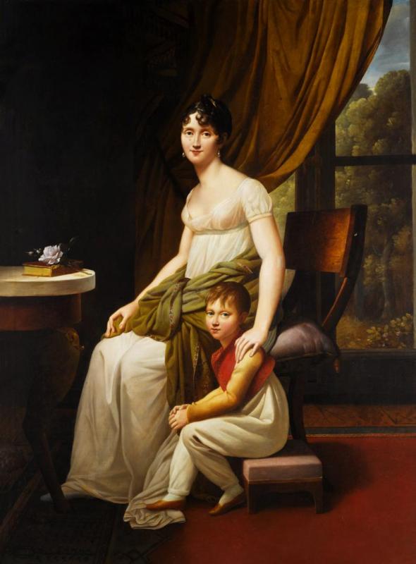 Portrait Of A Mother And Child Artwork by Adèle Romany