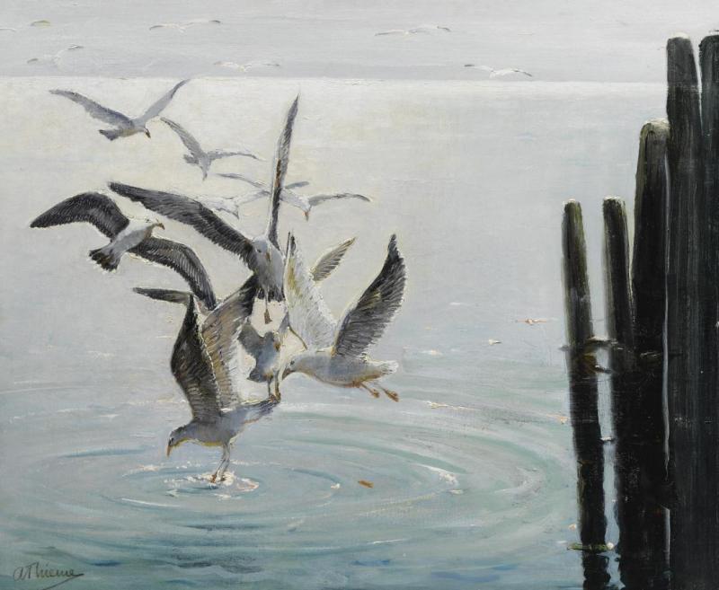 Scavengers Of The Sea Artwork by Anthony Thieme