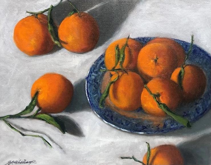 Blue Willow Artwork by Ginny Williams