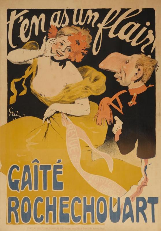 T'en As Un Flair!... Gaieté Rochechouart, 1903 Artwork by Jules-Alexandre Grun