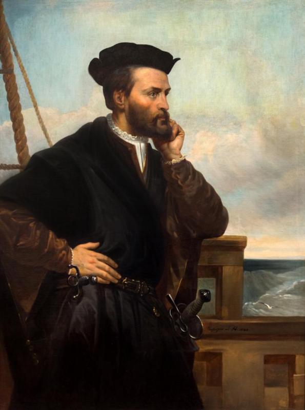 Jacques Cartier, 1844 Artwork by Théophile Hamel
