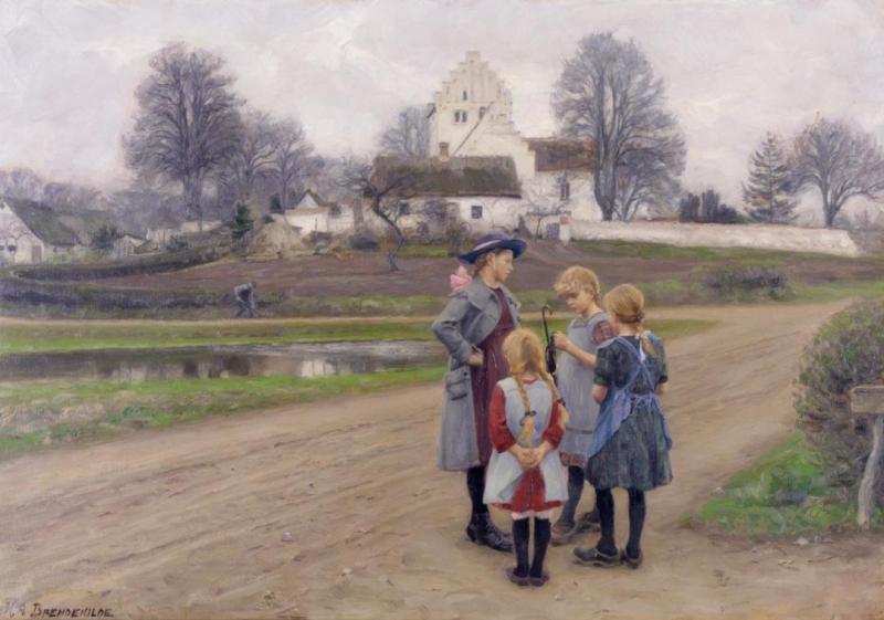 Himber Gade Artwork by Hans Andersen Brendekilde