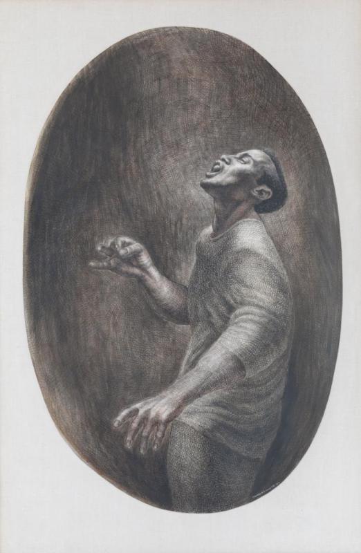 Folksinger, 1957 Artwork by Charles White