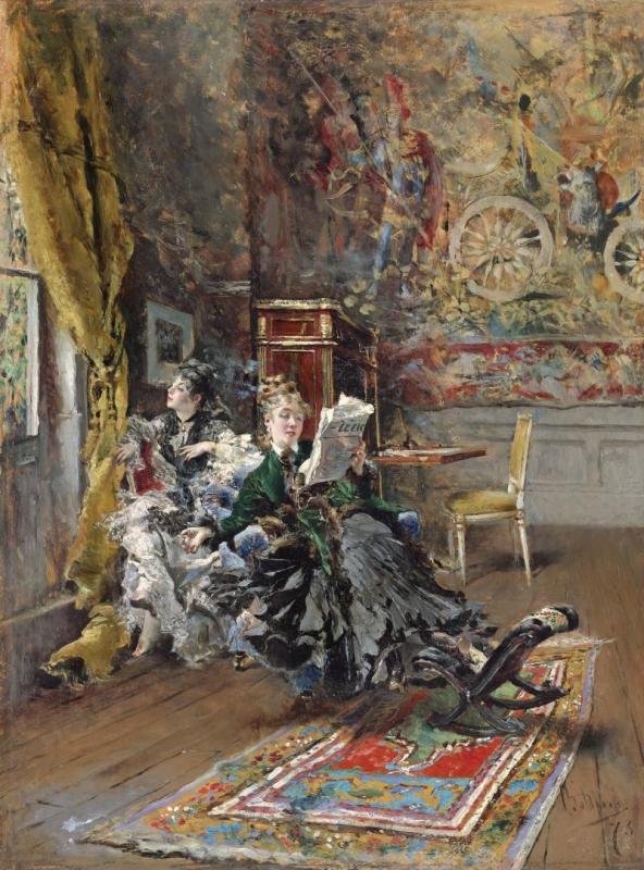 Les Parisiennes, 1873 Artwork by Giovanni Boldini