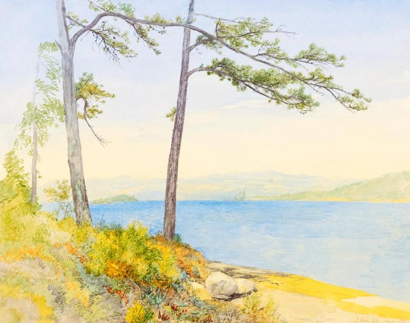 Lake George, September, 1880 Artwork by John William Hill