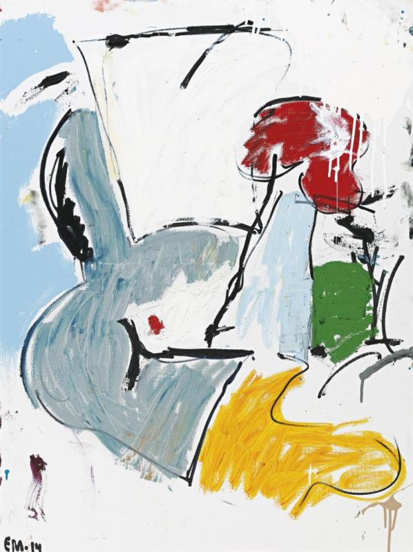 Rider In White, 2014 Artwork by Eddie Martinez