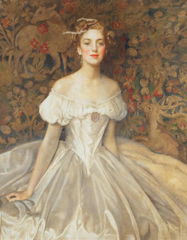 Portrait Of Elizabeth Witts, 1954 Artwork by Frank Cadogan Cowper