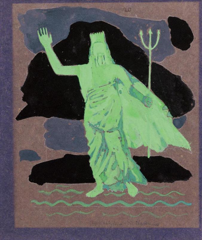 Apparizione Di Nettuno, 1947 Artwork by Felice Casorati