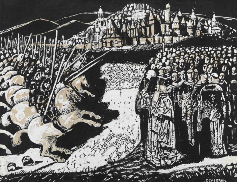 Scena Per Un'opera, 1934 Artwork by Felice Casorati