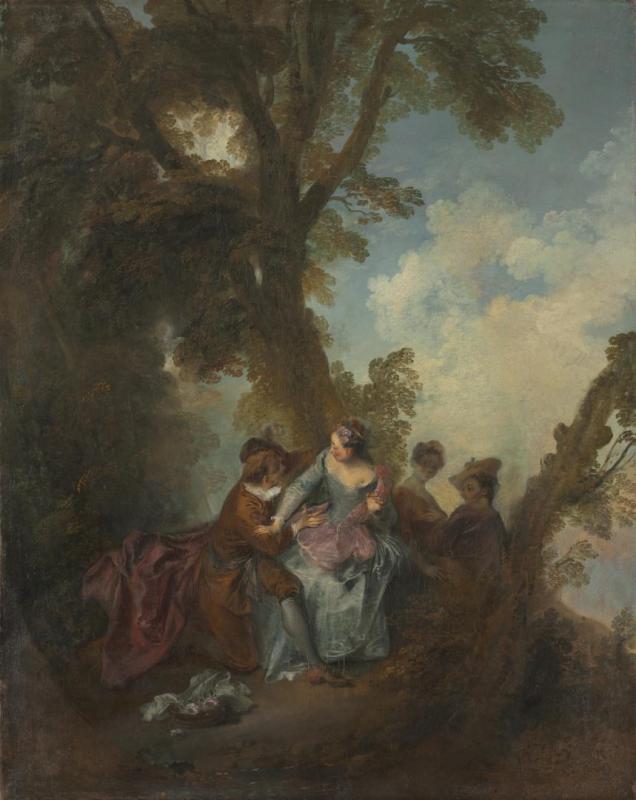 Declaration Of Love, C. 1720 Artwork by Nicolas Lancret