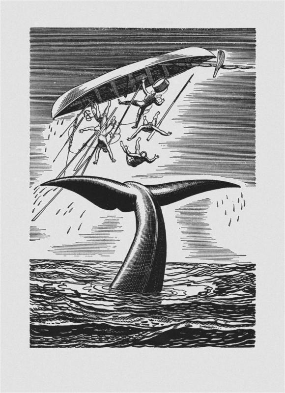 Moby Dick Artwork by Rockwell Kent