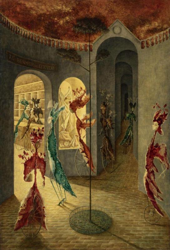 Au Bonheur Des Citoyens, 1956 Artwork by Remedios Varo
