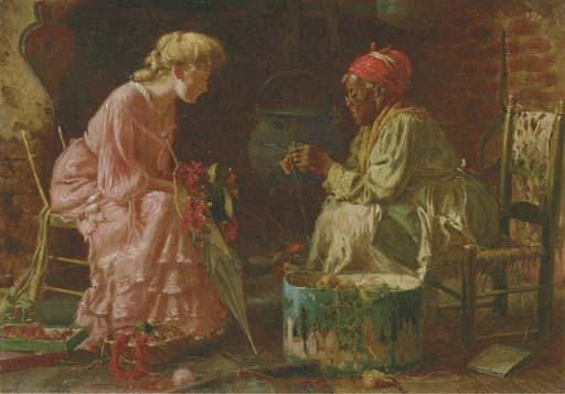 The Knitting Lesson 1 Artwork by Harry Roseland