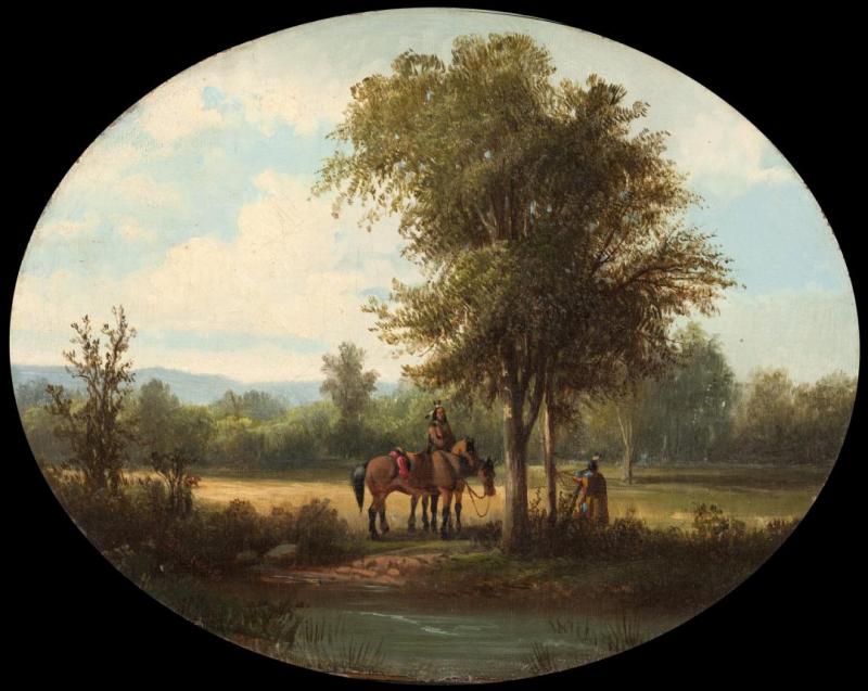 A Morning In Milk River Valley, Ca. 1870 Artwork by John Mix Stanley