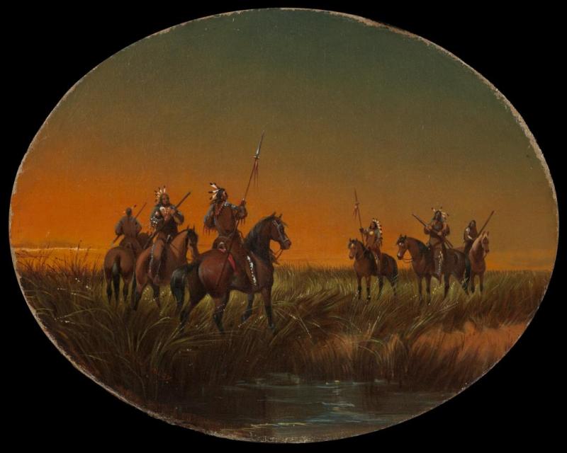 The Challenge, Ca. 1870 Artwork by John Mix Stanley