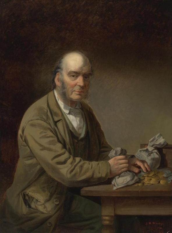 The Money-changer, 1866 Artwork by John Mix Stanley