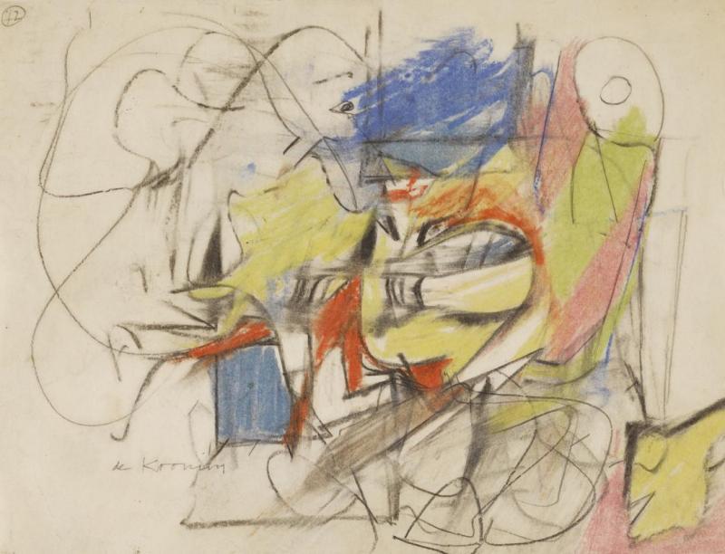 Abstraction 1 Artwork by Willem De Kooning