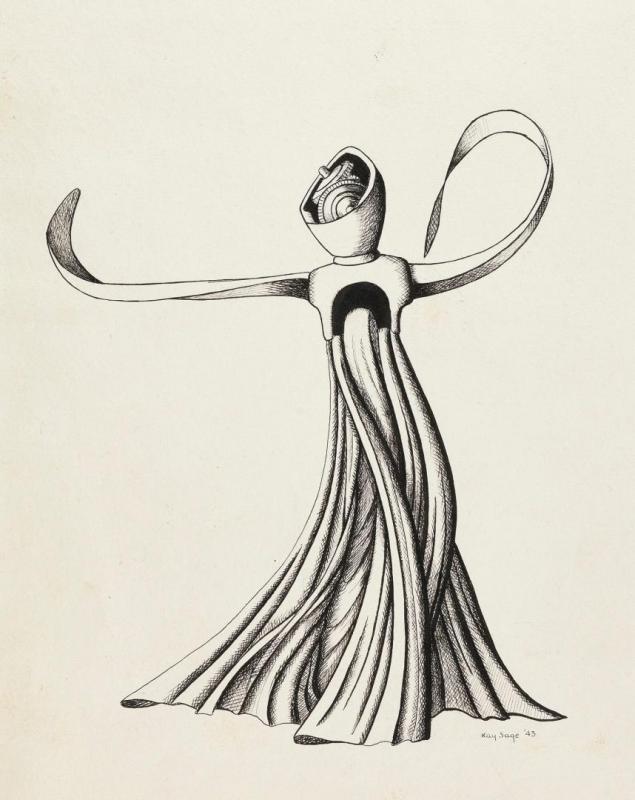 Figure (illustration For Vvv Magazine), 1943 Artwork by Kay Sage