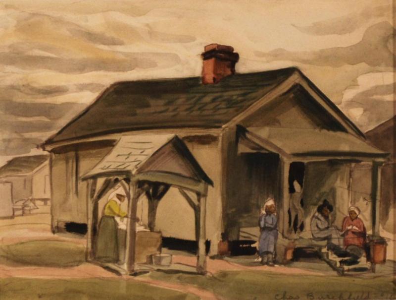 Cabin With Well, South Carolina, 1918 Artwork by Charles Burchfield