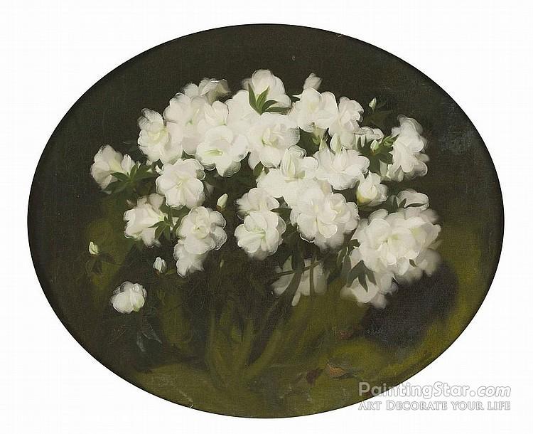 A Still Life Of Philadelphus Artwork by James Stuart Park