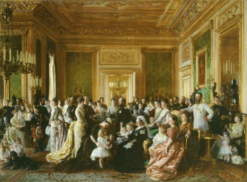 The Family Of Queen Victoria In 1887 Artwork by Laurits Tuxen