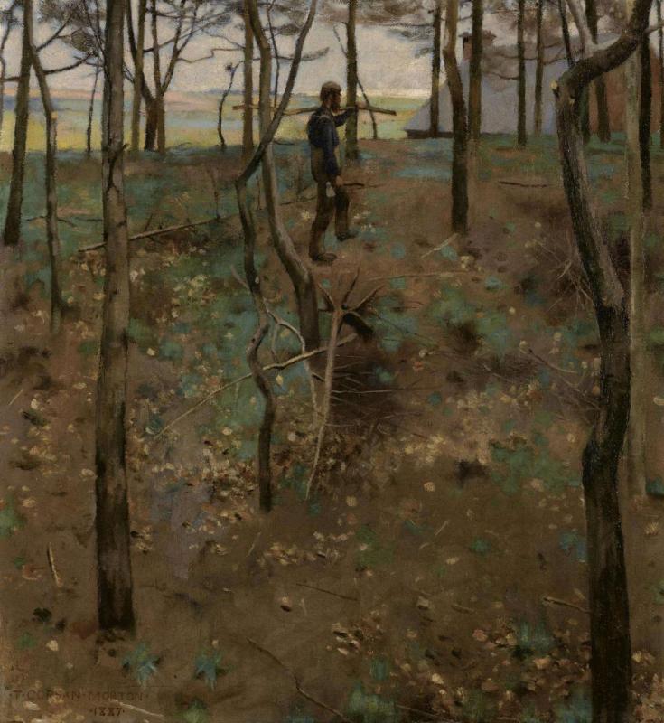 The Wood Cutter, 1887 Artwork by Thomas Corsan Morton