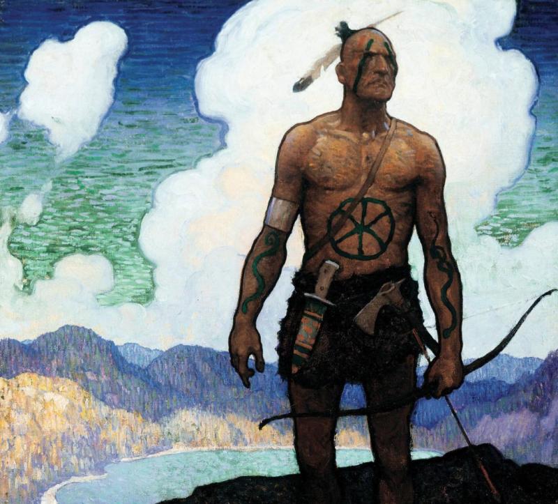The Last Of The Mohicans, 1919 Artwork by Newell Convers (N.C.) Wyeth