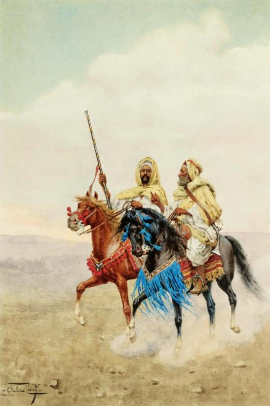 Horsemen Of The Desert Artwork by Giulio Rosati