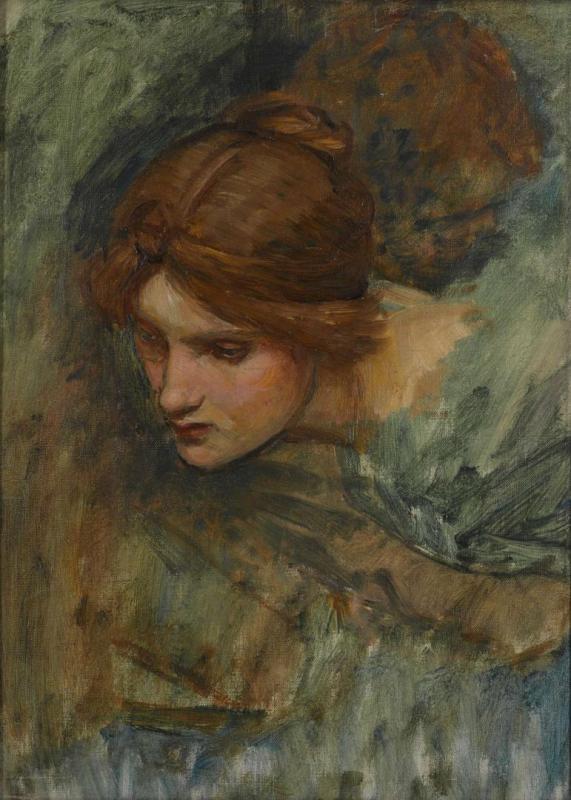 Study For The Head Of Venus In The Awakening Of Adonis Artwork by John William Waterhouse