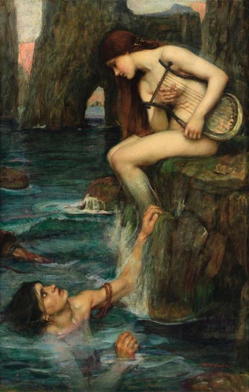 The Siren Artwork by John William Waterhouse