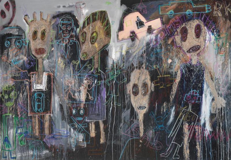 Les Baramogo Artwork by Aboudia