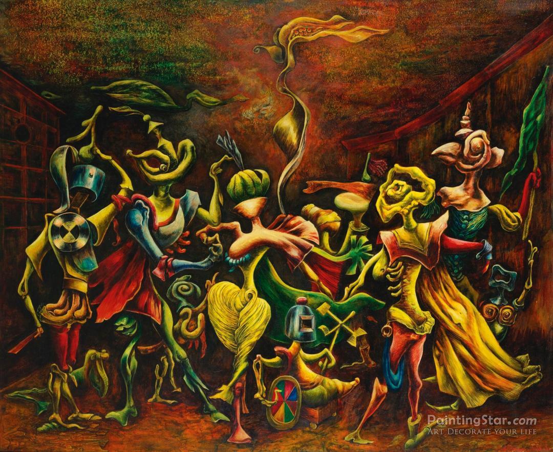 La Ronde (the Round Dance), 1940-41 Artwork by Kurt Seligmann