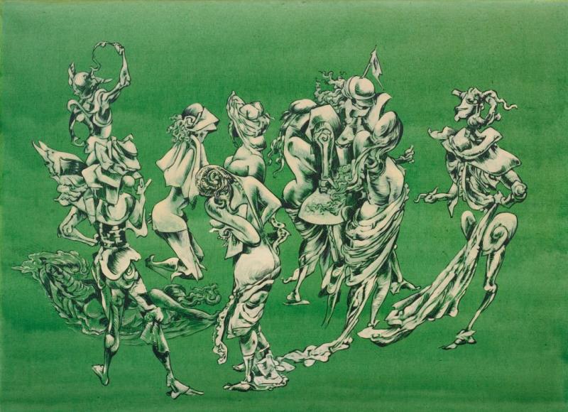 The Clemency Of Alexander, 1947 Artwork by Kurt Seligmann