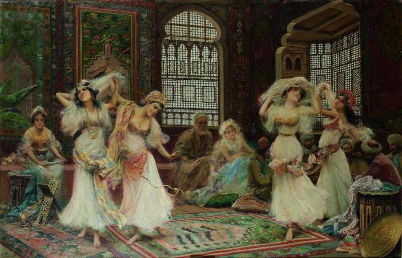 Dancers In The Harem Artwork by Fabio Fabbi