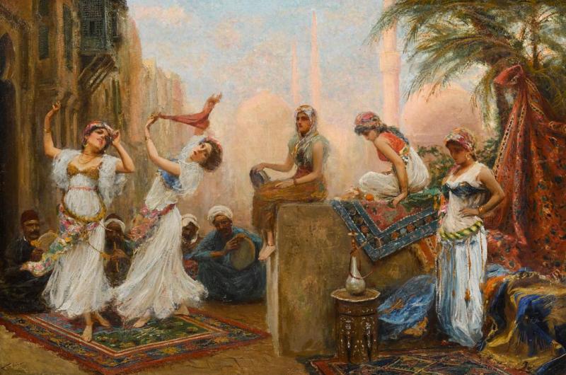 Danseuses Dans Le Souk Artwork by Fabio Fabbi