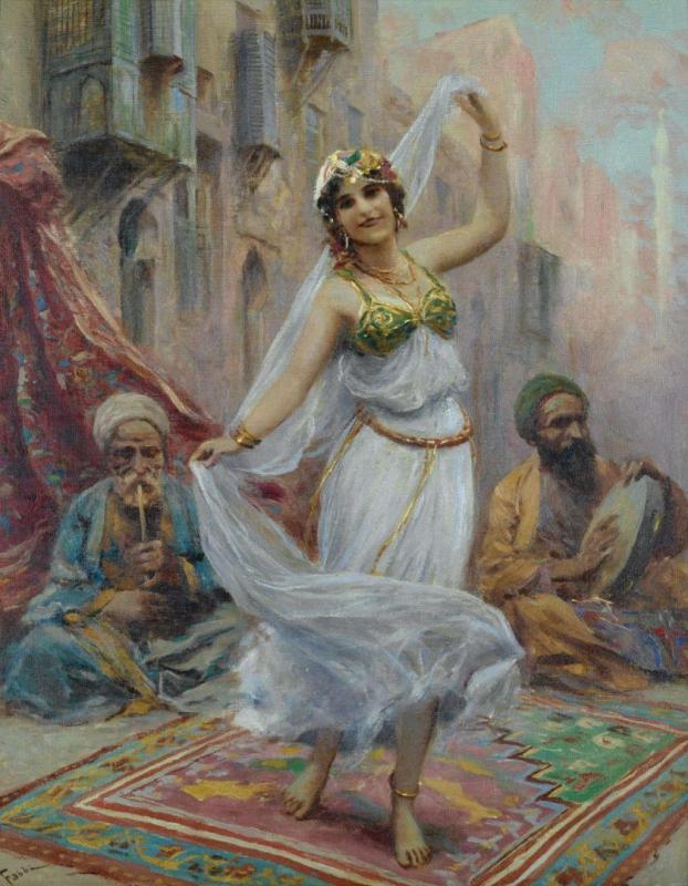 Oriental Dance Artwork by Fabio Fabbi