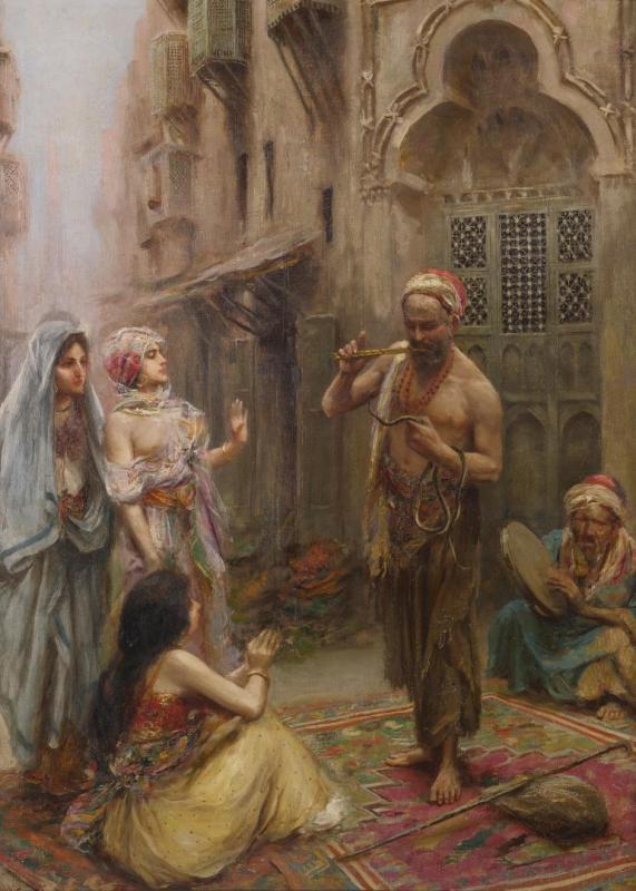 The Snake Charmer Artwork by Fabio Fabbi
