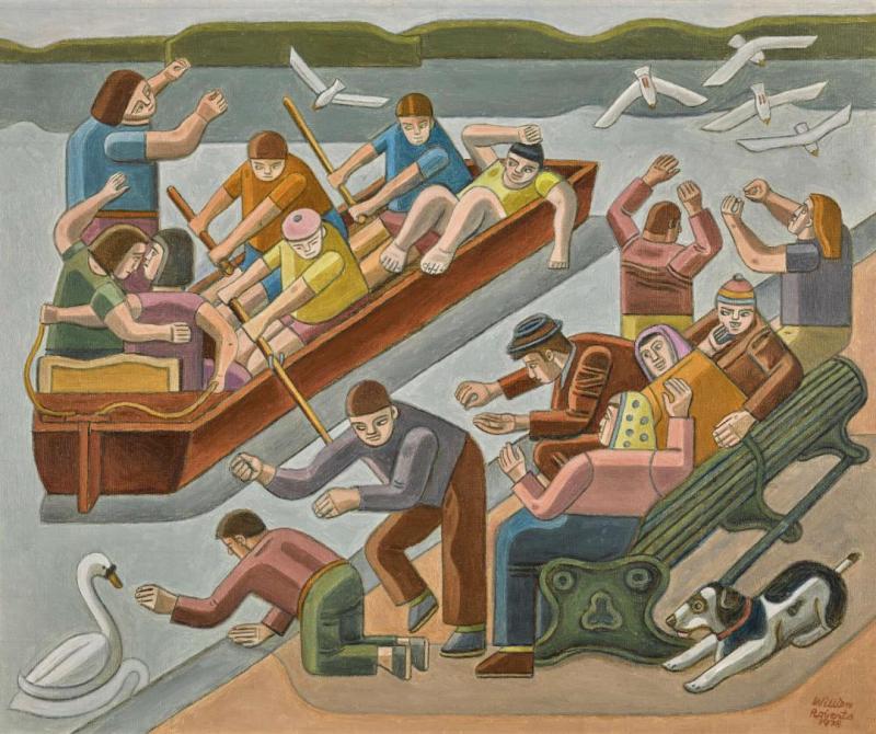 Day Out On The River, 1978 Artwork by William Roberts
