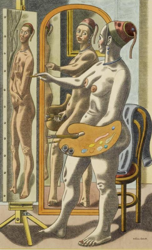 Self-portrait, 1947 Artwork by William Roberts