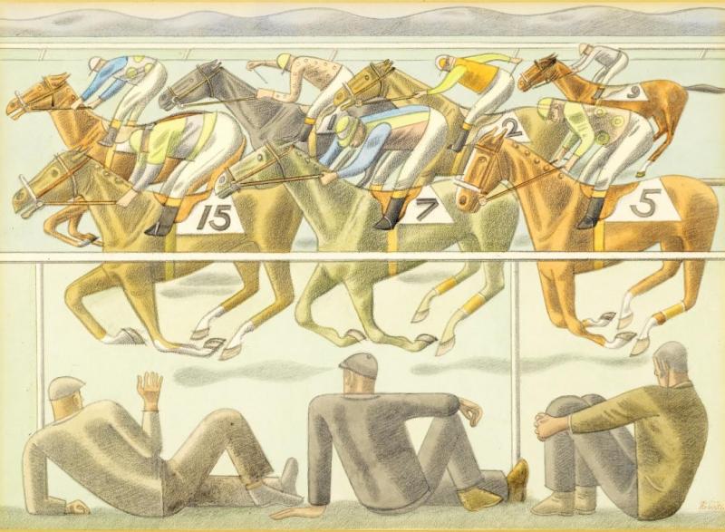 In The Straight, 1949 Artwork by William Roberts