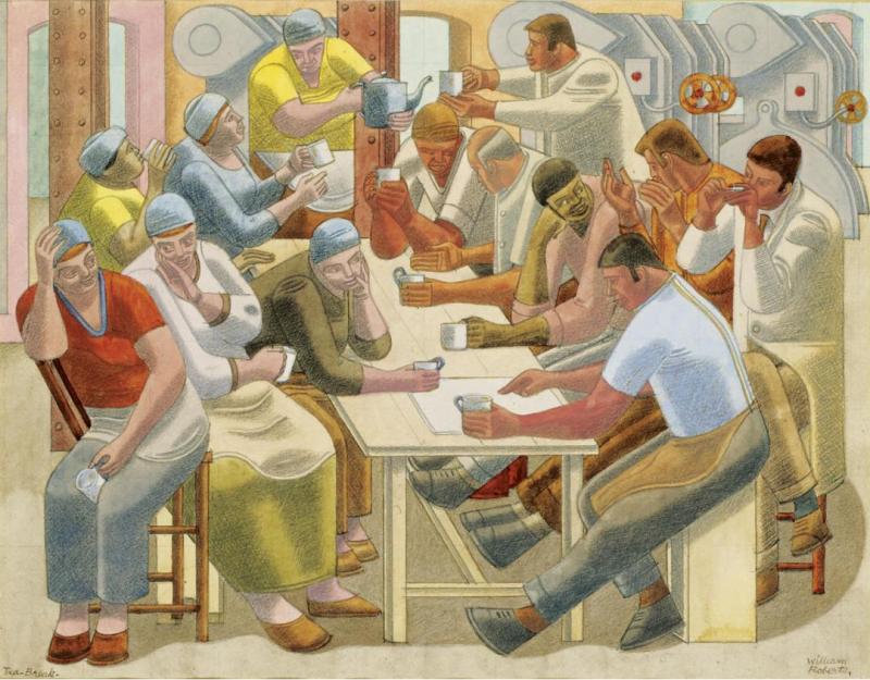 Tea-break Artwork by William Roberts