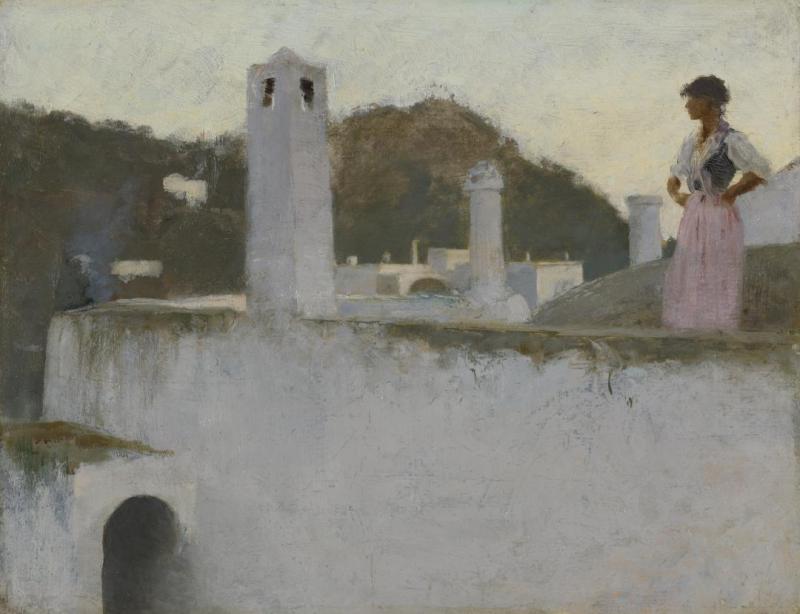 View Of Capri, 1878 Artwork by John Singer Sargent