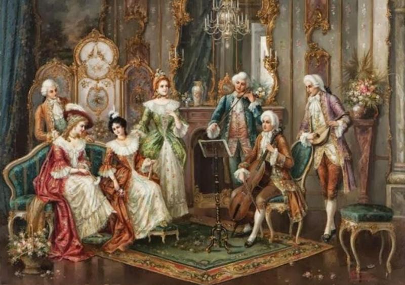 Mozart En La Corte Artwork by Heinz Pinggera