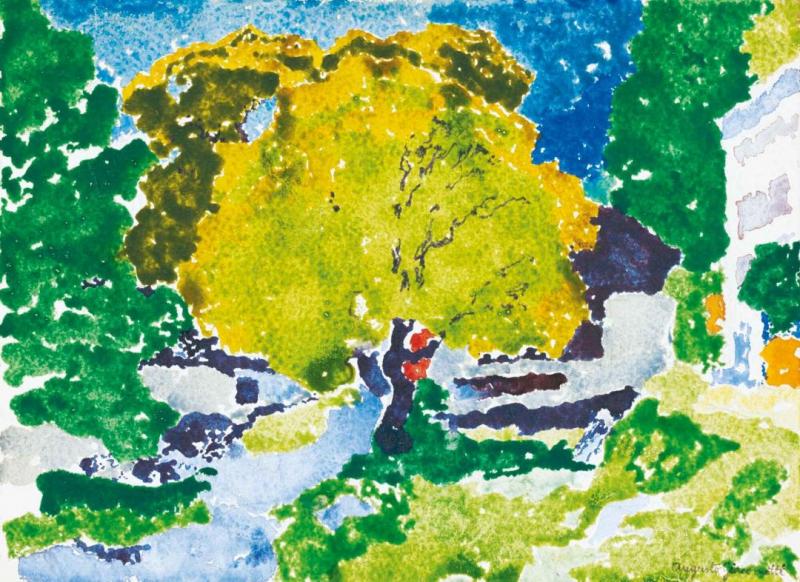 In Bergell, 1915 Artwork by Augusto Giacometti