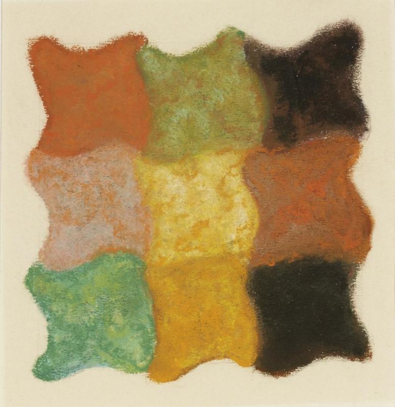 Abstraction In Orange, Yellow And Green Artwork by Augusto Giacometti