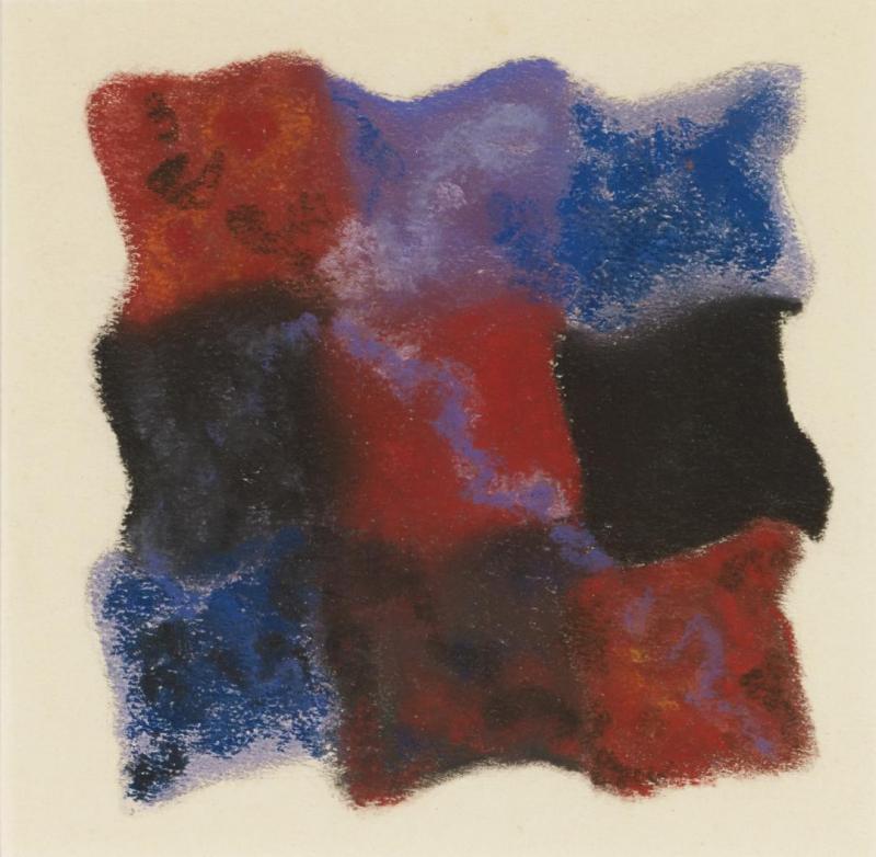 Abstraction In Red, Blue And Violet Artwork by Augusto Giacometti