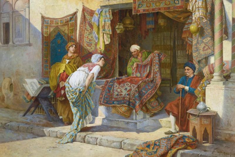 The Carpet Merchant Artwork by Francesco Ballesio